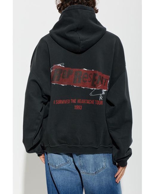Represent Blue Hoodie for men