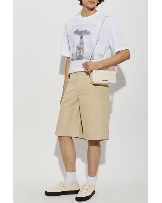 Jacquemus White T-Shirt With Print for men