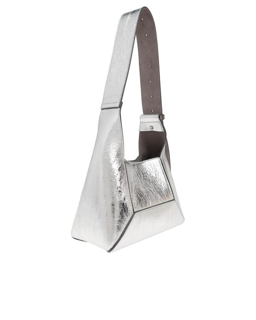 Jimmy Choo White Shoulder Bag 'Diamond Small'
