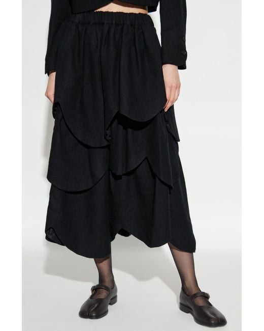 Comme des Garçons Black Asymmetrical Skirt