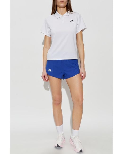 Adidas Originals White Polo With Logo