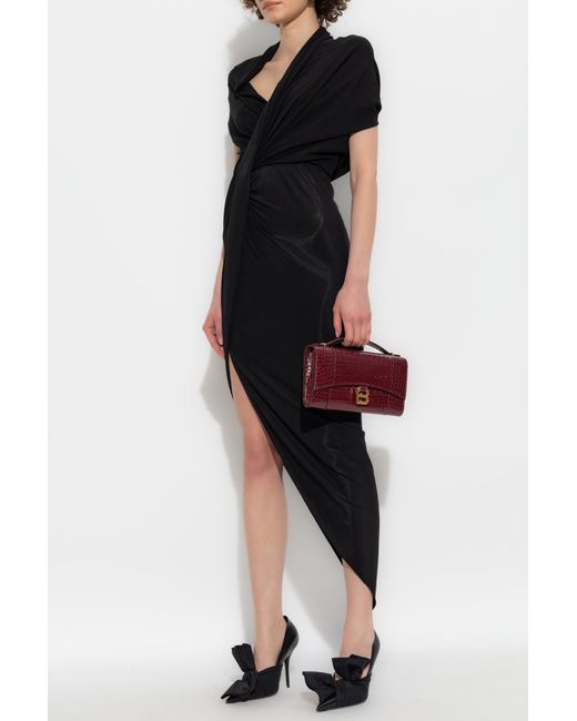 Balenciaga Black Dress With Draping