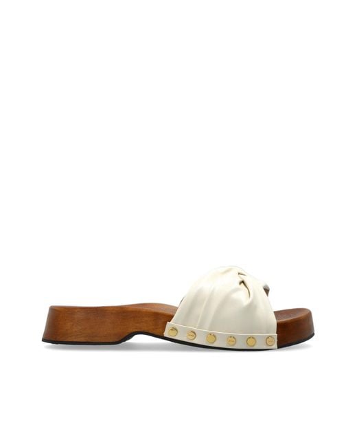 Ganni Blue Clogs With Studs