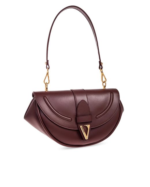 Versace Brown Shoulder Bag 'Virtus'