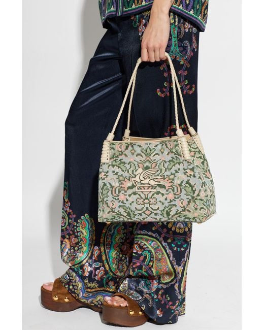 Etro Blue 'Libra Medium' Shoulder Bag