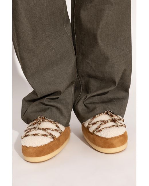 Moon Boot Brown "Mb Evx Mule Shearling" Shoes