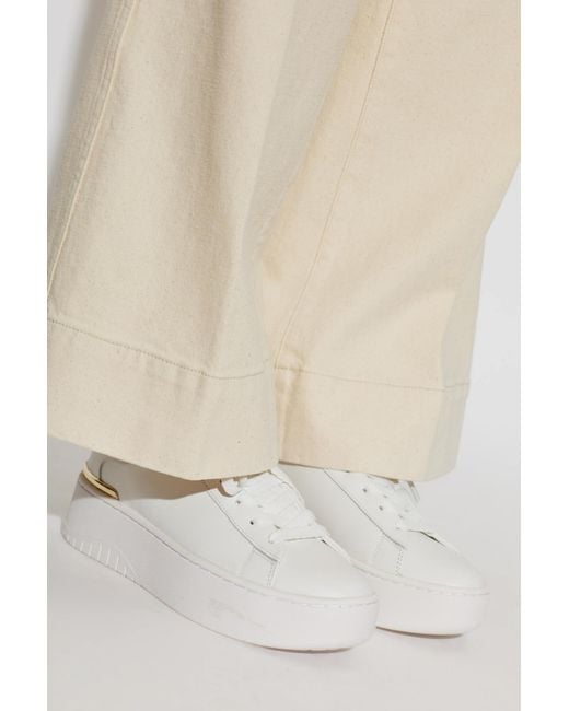 MICHAEL Michael Kors White Sport Shoes On The 'Dottie' Platform