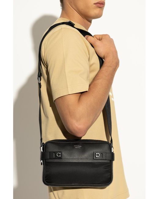 Ferragamo Black Shoulder Bag Twins for men