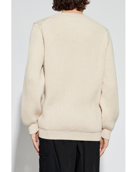 Fendi Black Wool Sweater With Logo for men