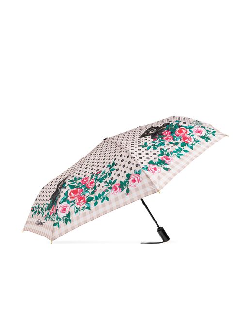 Moschino Natural Folding Umbrella