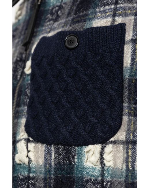 Loewe Blue Jacket With Pocket for men