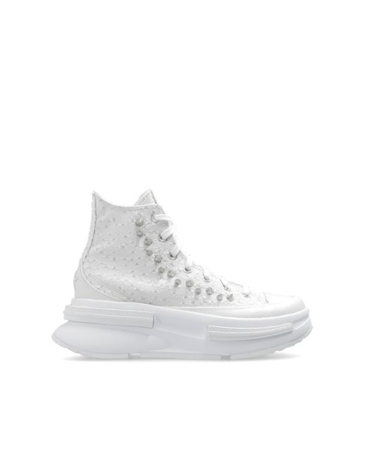 Converse White 'run Star Legacy Cx High' Platform Sneakers,