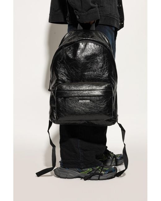 Balenciaga Black Backpack Explorer for men