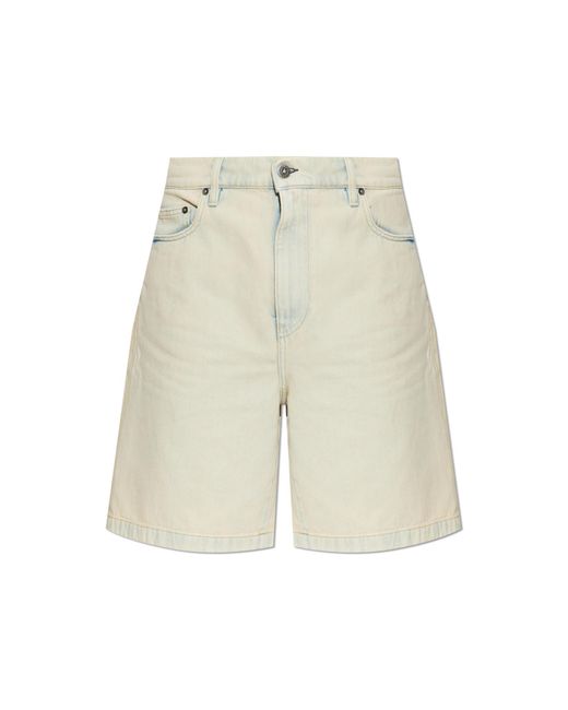 Golden Goose Deluxe Brand White Denim Shorts for men