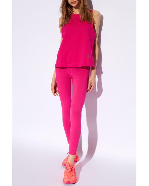 Adidas By Stella McCartney Pink Sleeveless Top,