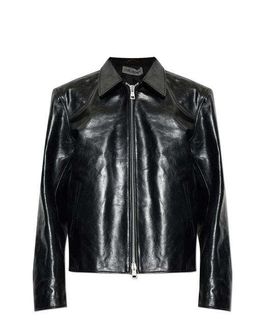 Our Legacy Black Leather Jacket for men