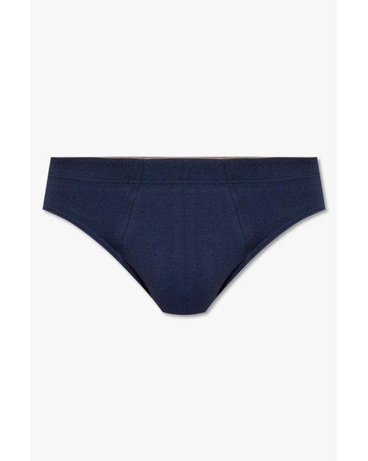 Hanro Blue Cotton Briefs for men