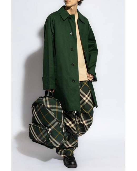Burberry Green Reversible Coat, for men
