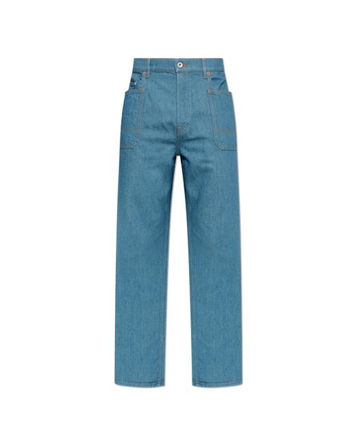 KENZO Blue Straight-Leg Jeans for men