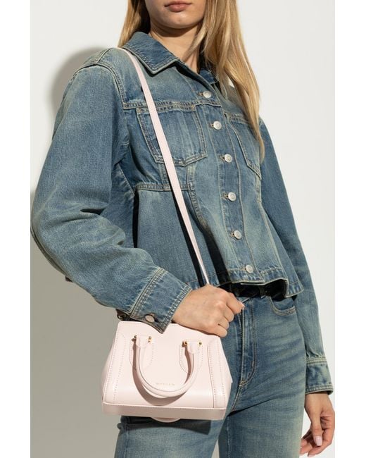 Alexander McQueen Blue Handbag "Birdee Mini"