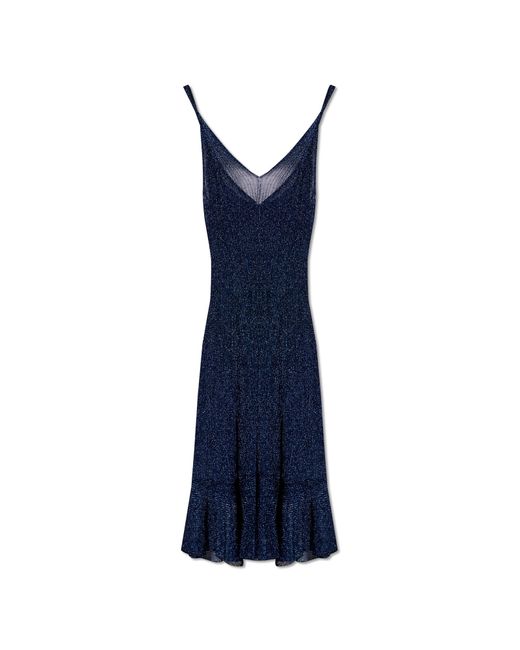 Ulla Johnson Blue 'bianca' Dress With Lurex Yarn,