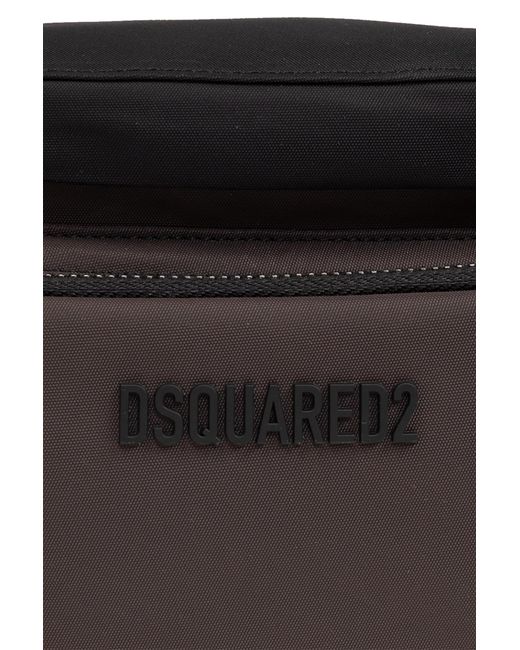 DSquared² Black Belt Bag With Logo, for men