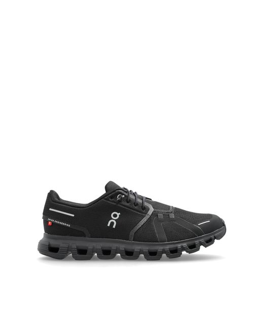 On Shoes Black 'Cloud 6' Sports Shoes for men