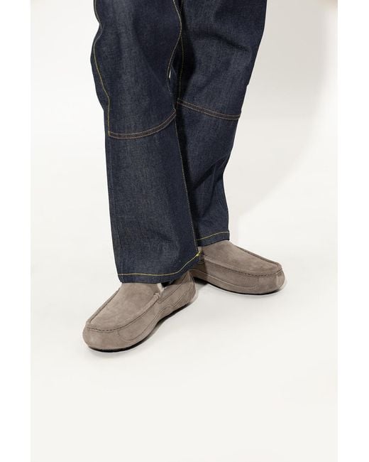 Ugg Gray 'Ascot' Shearling Moccasins for men