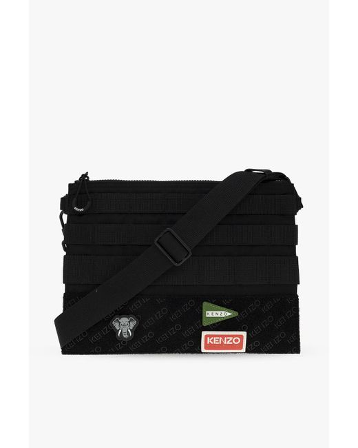 KENZO 'jungle Large' Shoulder Bag in Black for Men Lyst