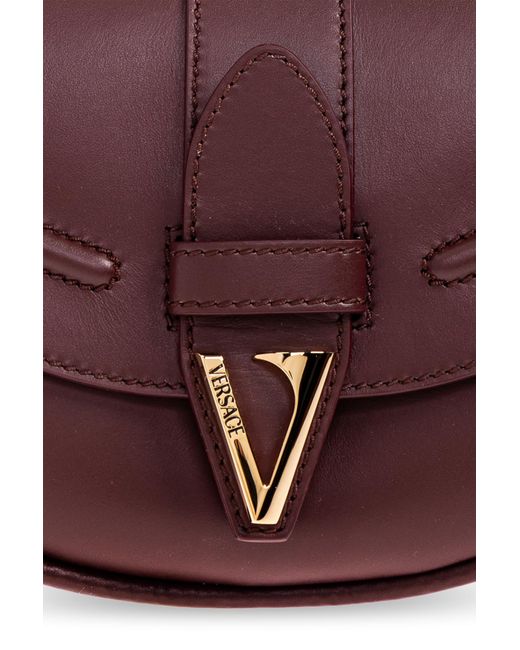 Versace Brown Shoulder Bag 'Virtus'