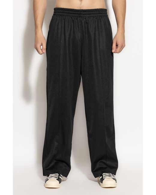 Adidas Originals Black Sweatpants With Straight-Leg Cut for men