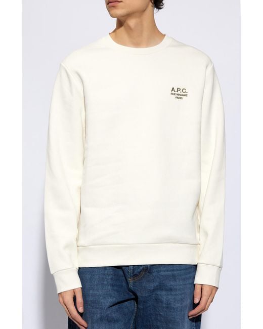 A.P.C. White Rider Sweatshirt for men