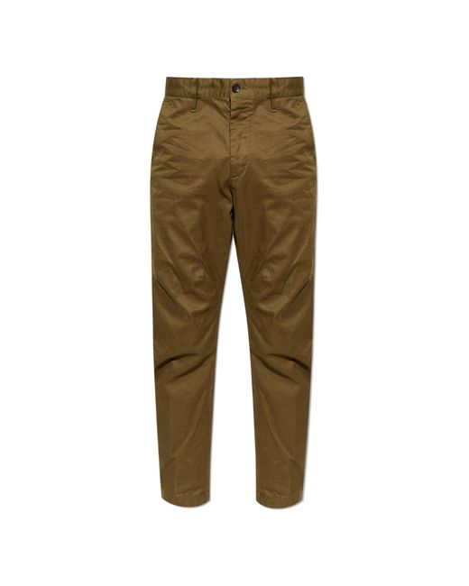 DSquared² Green Straight-Leg Trousers for men