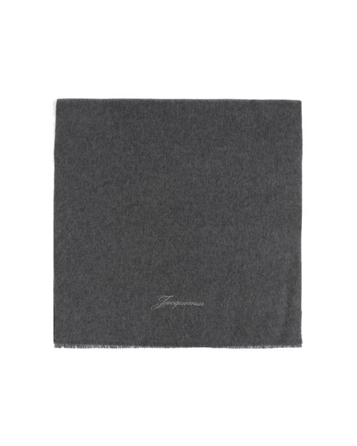 Jacquemus Black Scarf With Logo
