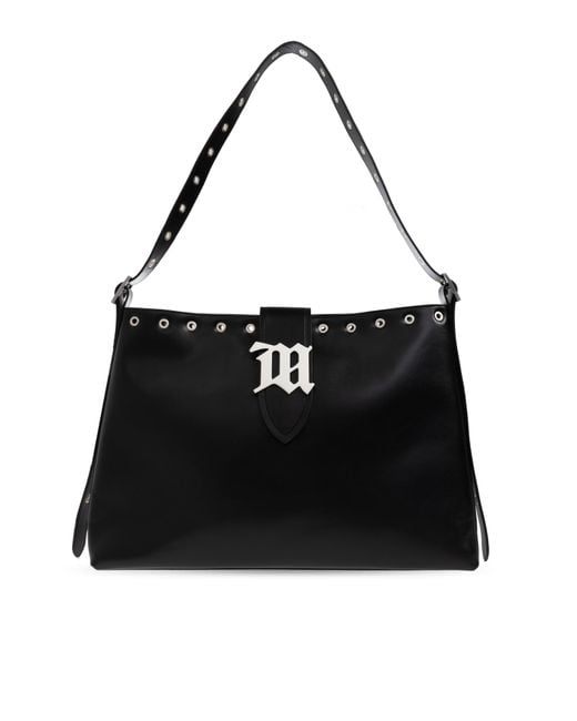 M I S B H V Black Shoulder Bag "Hobo New"
