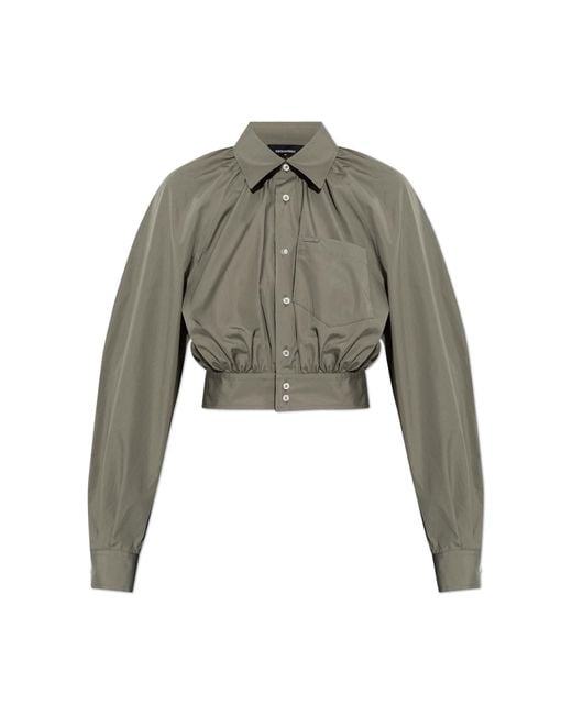 DSquared² Green Short Shirt With Pocket