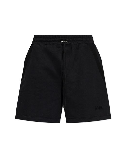 Amiri Black Cotton Shorts for men
