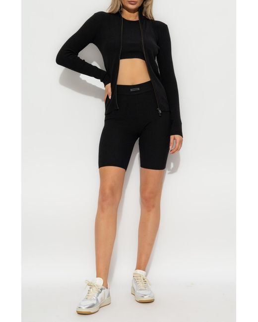 Fear Of God Black Short Sleeveless Top