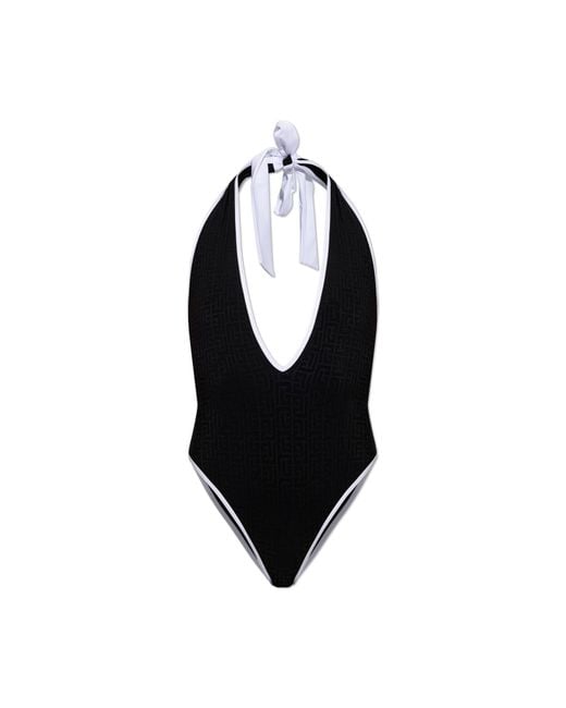 Balmain Black One-Piece Swimsuit