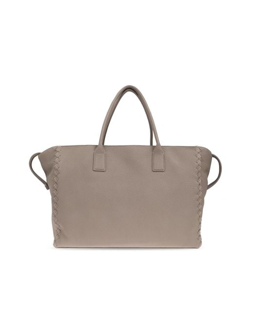 Bottega Veneta Gray "Cabat Large" Carry-On Bag for men