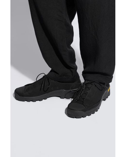 Yohji Yamamoto Black Canvas Sneakers, for men