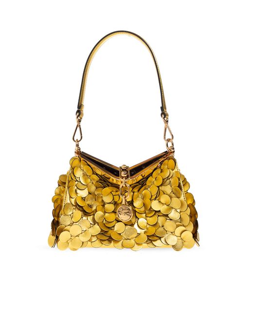 Etro Metallic "Vela Small" Shoulder Bag