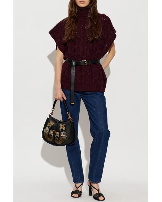 Etro Red Turtleneck Vest