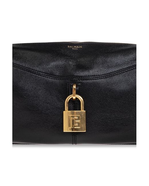 Balmain Black Shoulder Bag "Pulse" for men