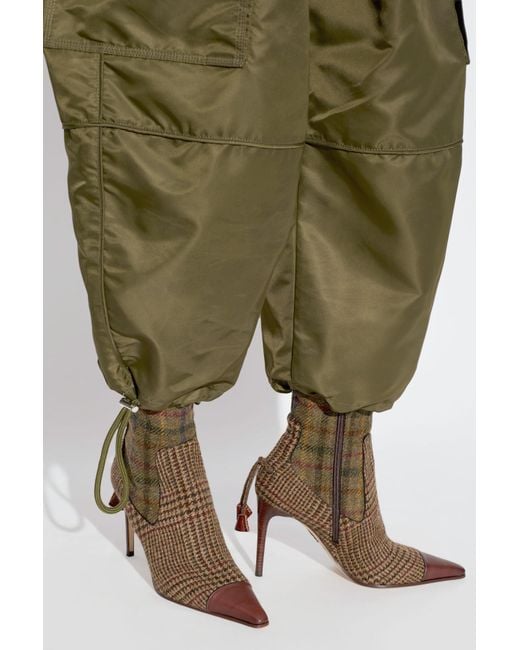DSquared² Green Heeled Ankle Boots