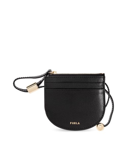 Furla Black Card Case "Laura Small"