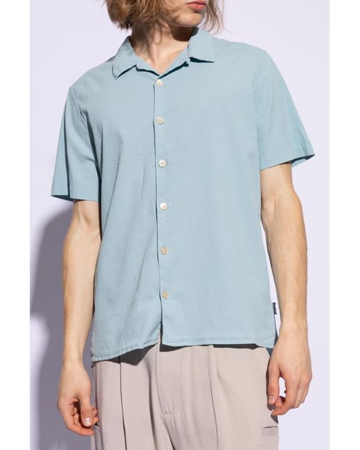PS by Paul Smith Blue Short Sleeve Shirt, for men