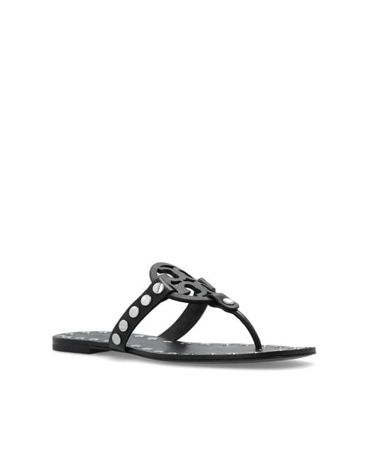Tory Burch Black "Miller" Slides