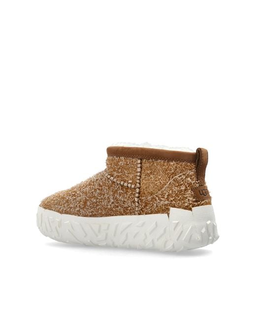 Ugg Brown Snow Boots 'Classic Ultra Mini Wrap Tech' for men