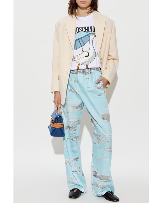 Moschino White T-Shirt With Pocket